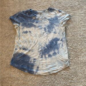 Old Navy Cotton Blue Tie-Dye Women's Tshirt Size Small